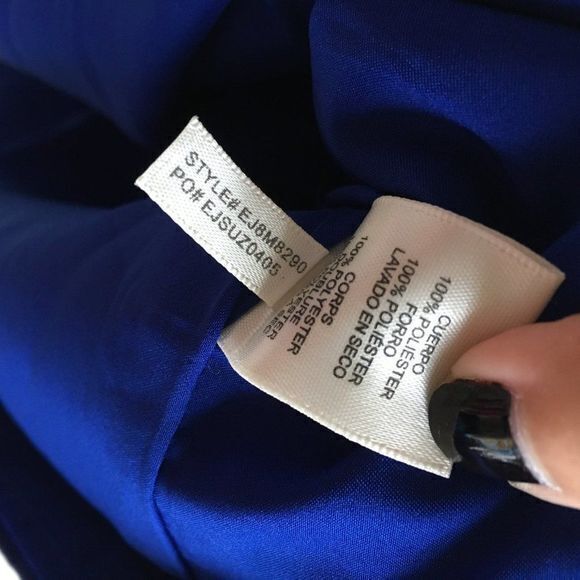 Eliza J Sheath Dress V Neck Lined Size 4 - Picture 6 of 6